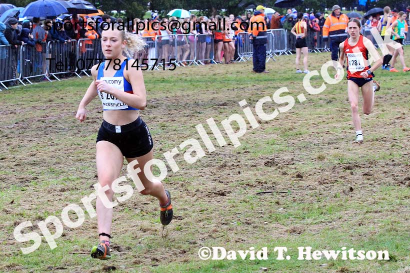 Junior Womens 2023 National Cross Country Relays, Berry Hill Park, Mansfield.  Photo: David T. Hewitson/Sports for All Pics